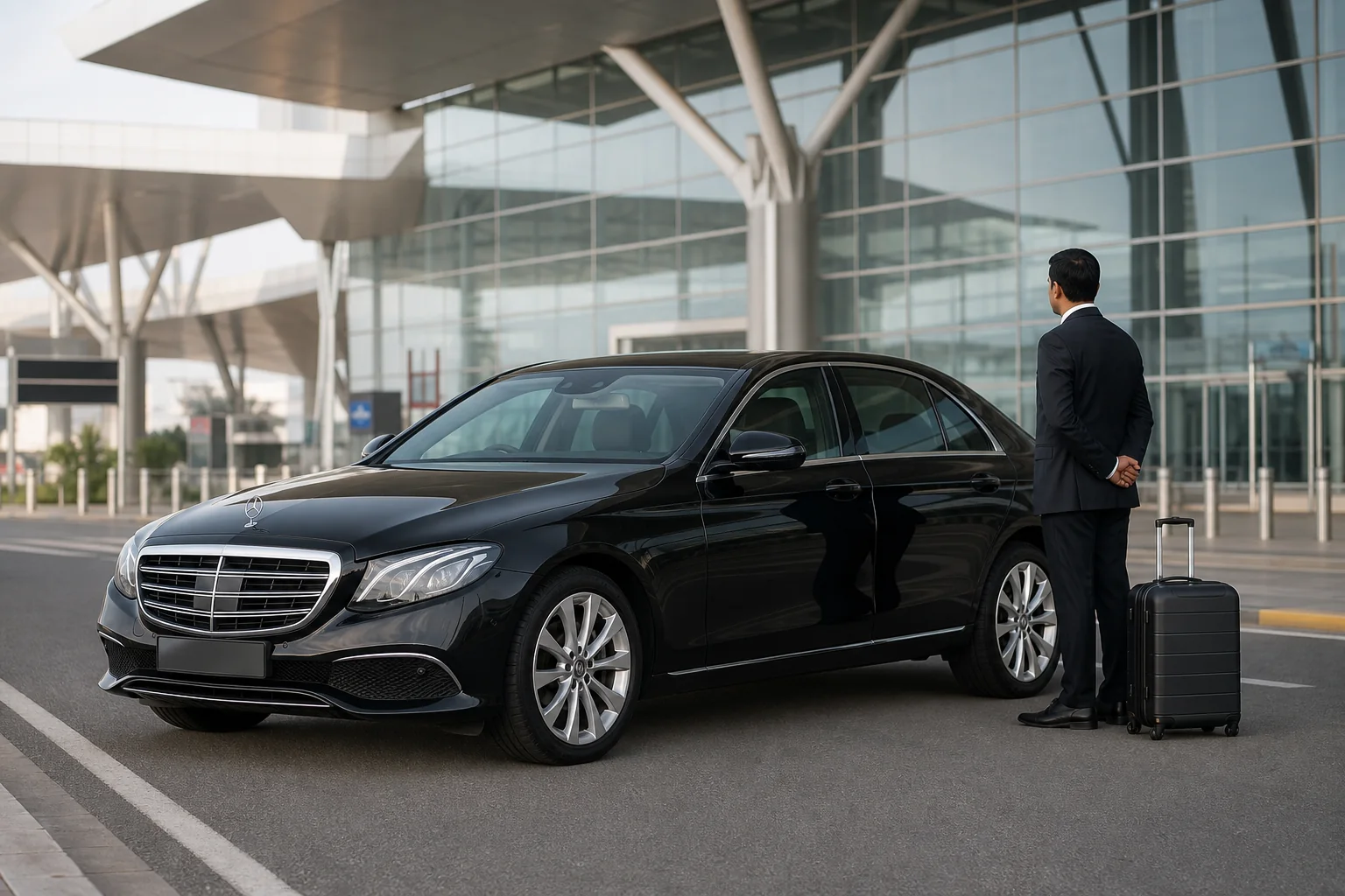 Premium chauffeur-driven airport transfer service
